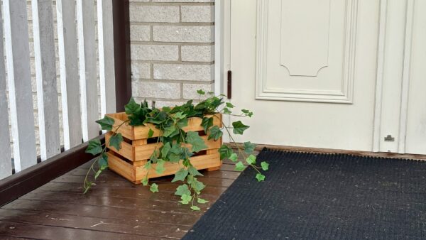 Rustik trälåda, Teakbrun - Bild 4