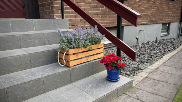 Rustik trälåda med handtag - Bild 2