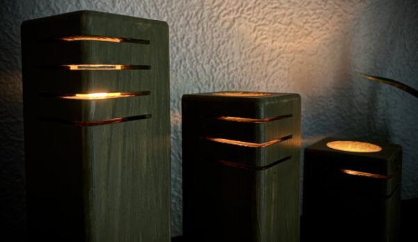 3 stycken ljuslyktor i olika höjder - Bild 3