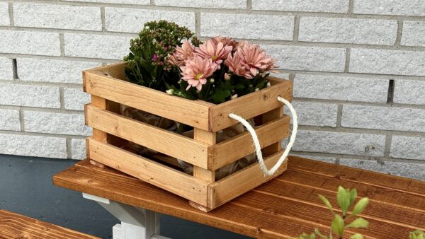 Blomlåda med rep handtag - Bild 2