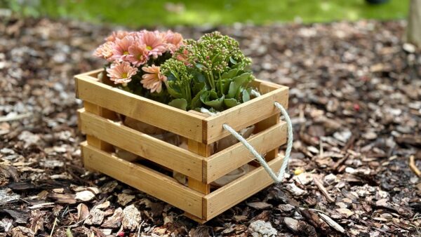 Blomlåda med rep handtag - Bild 5